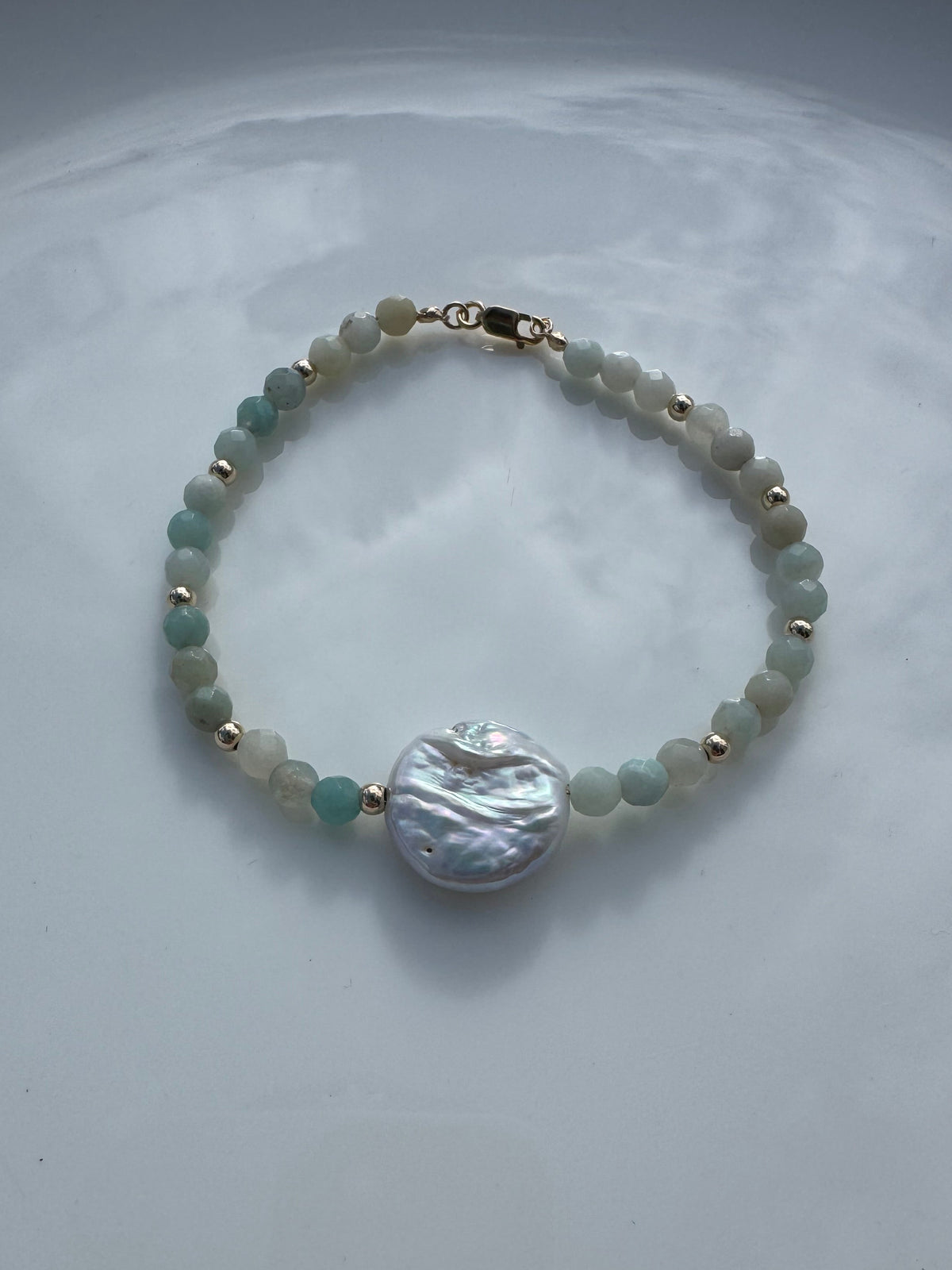 Pearl Amazonite Bracelet