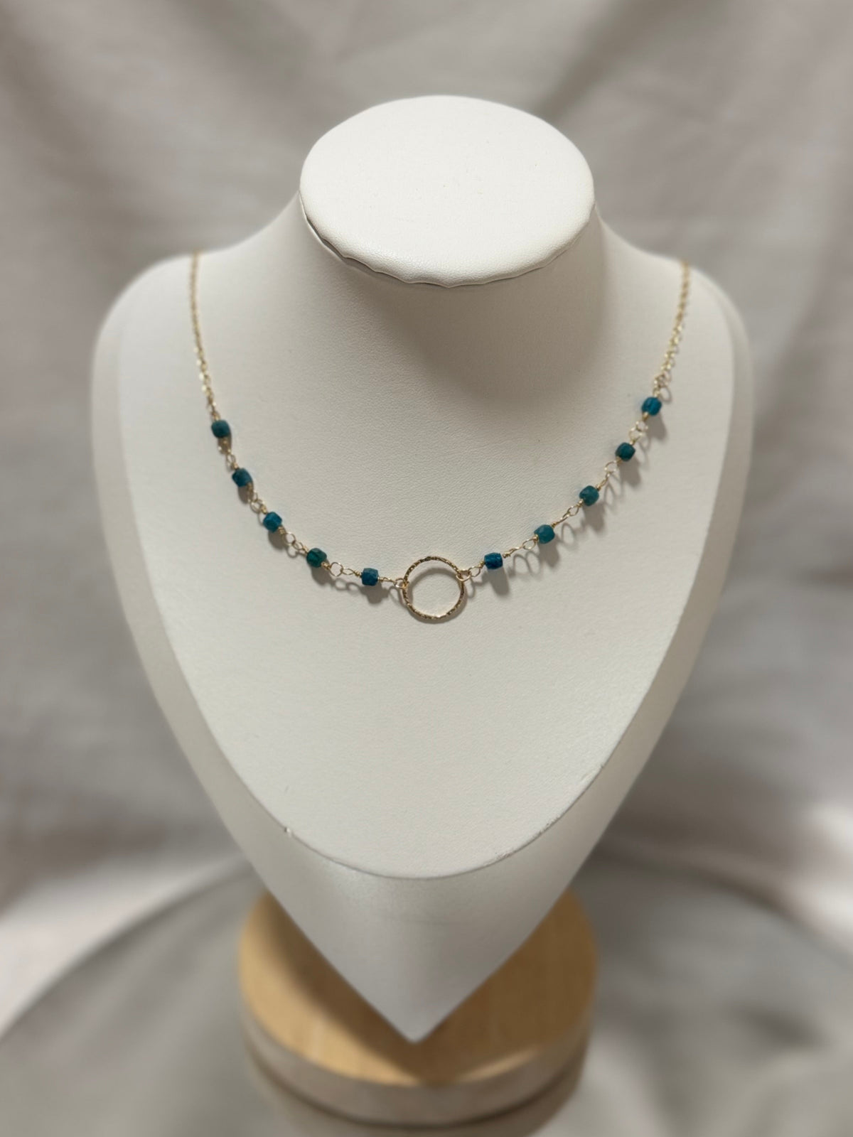 Apatite- Stone and Chain Necklace