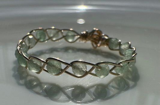 Woven Gem Stone Ring