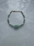 Blue Stone Pearl Bracelet