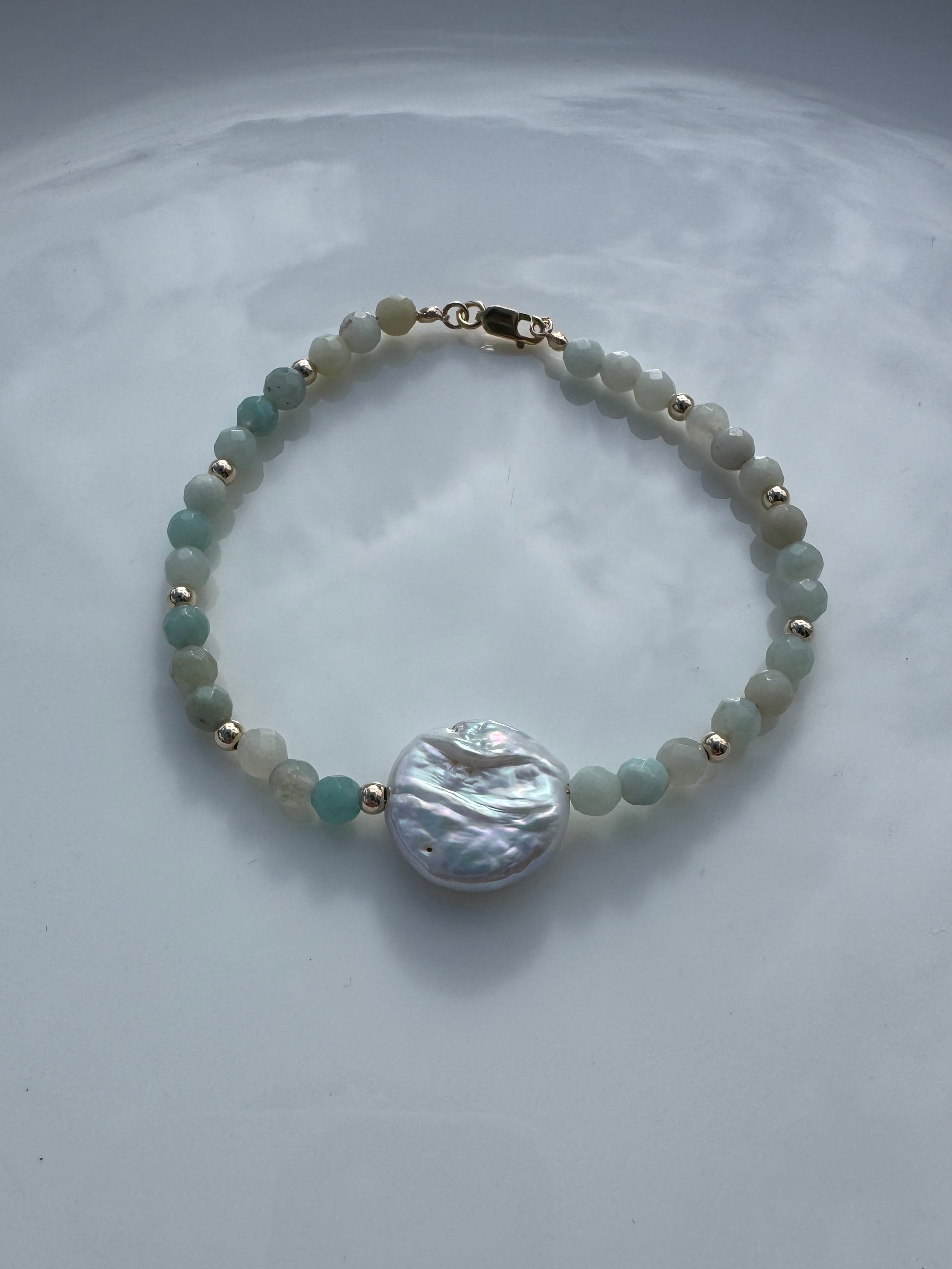 Pearl Amazonite Bracelet