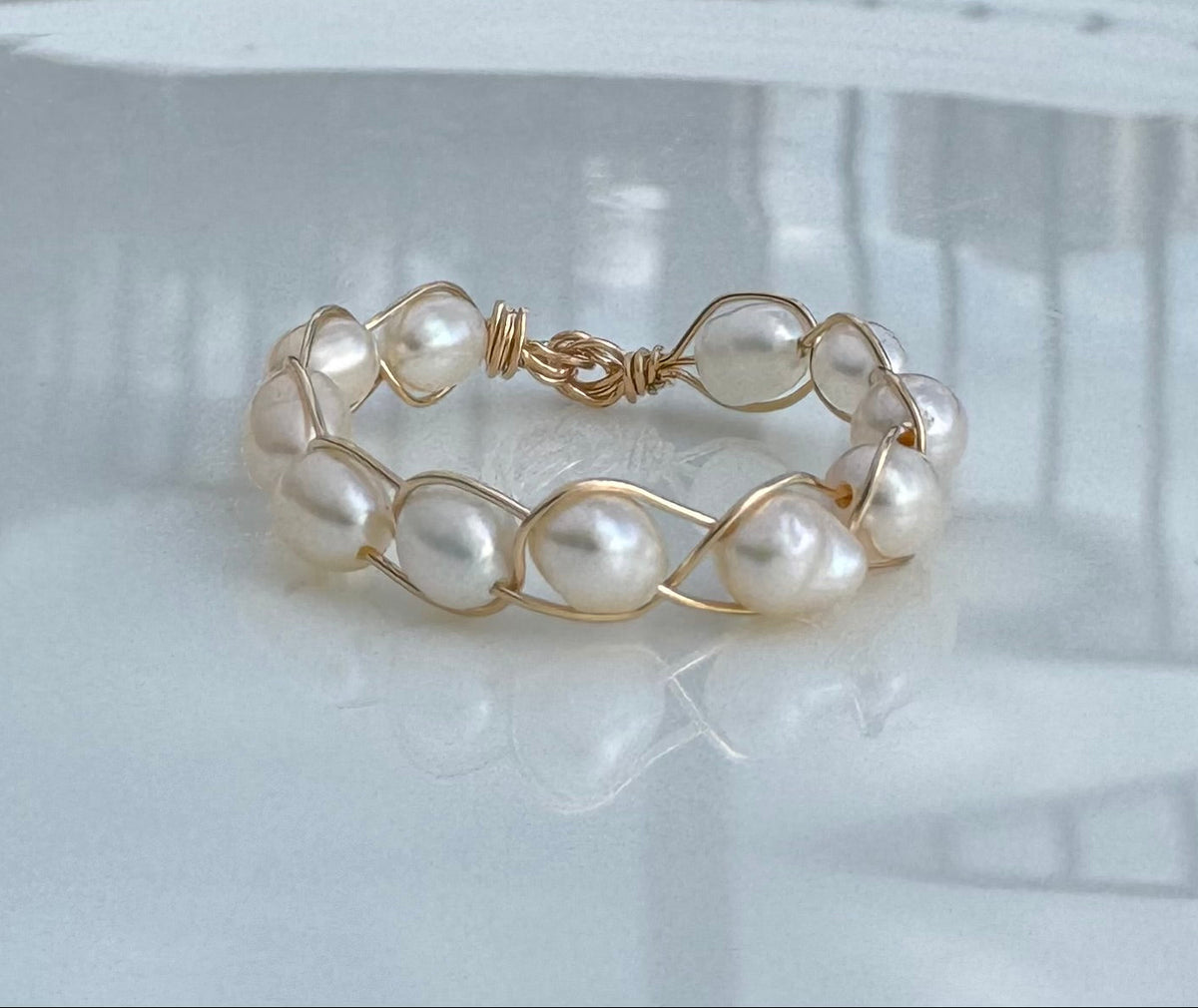 Pearl Wave Ring