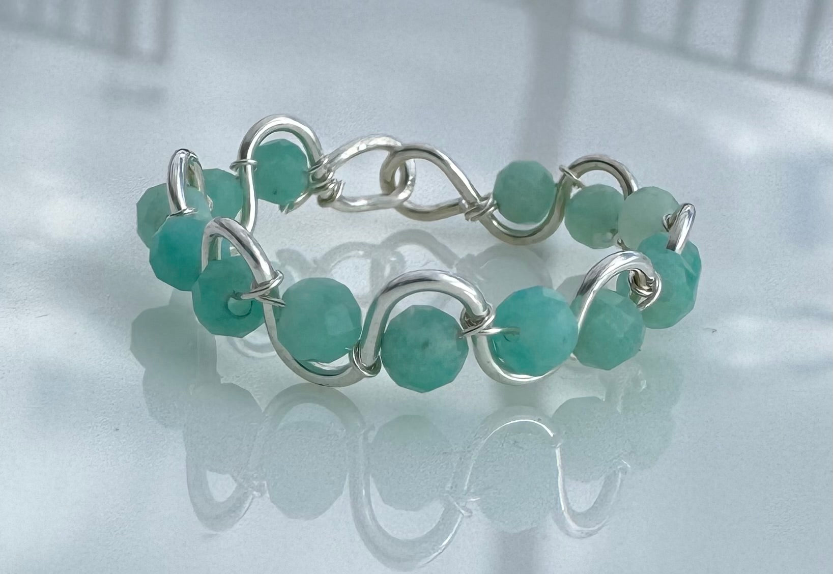 Amazonite Wavy Ring