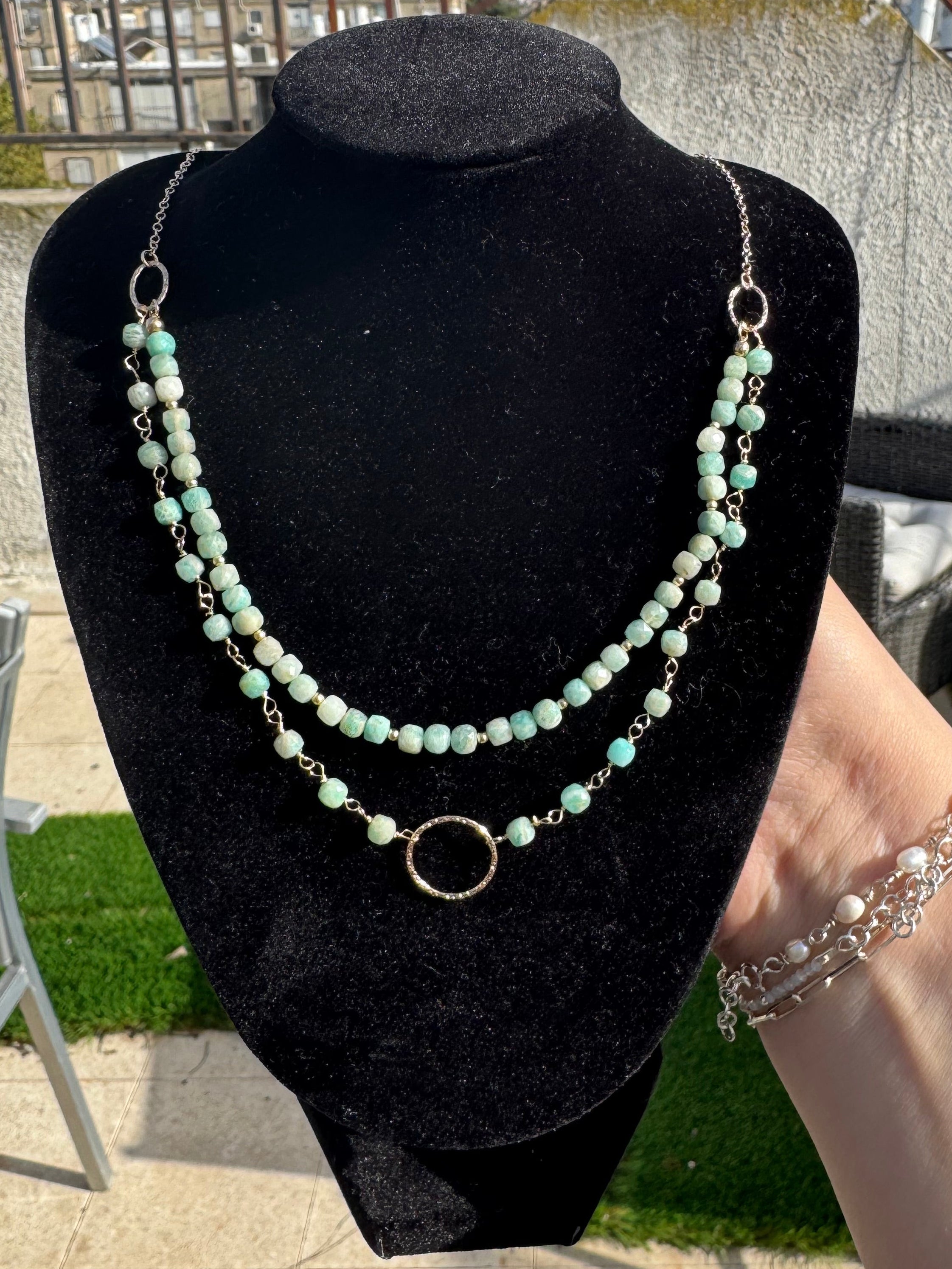 Double Layer Amazonite Necklace