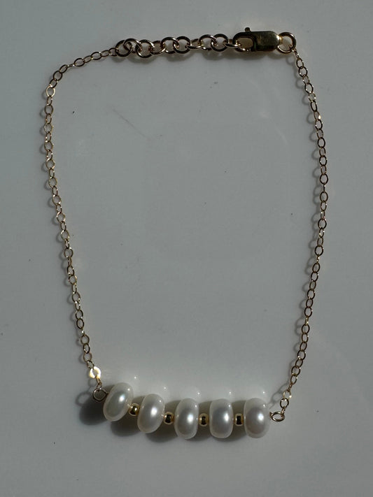 Pearl Bar Bracelet