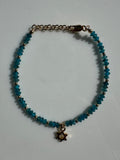 Blue and Gold Jewish Star Bracelet