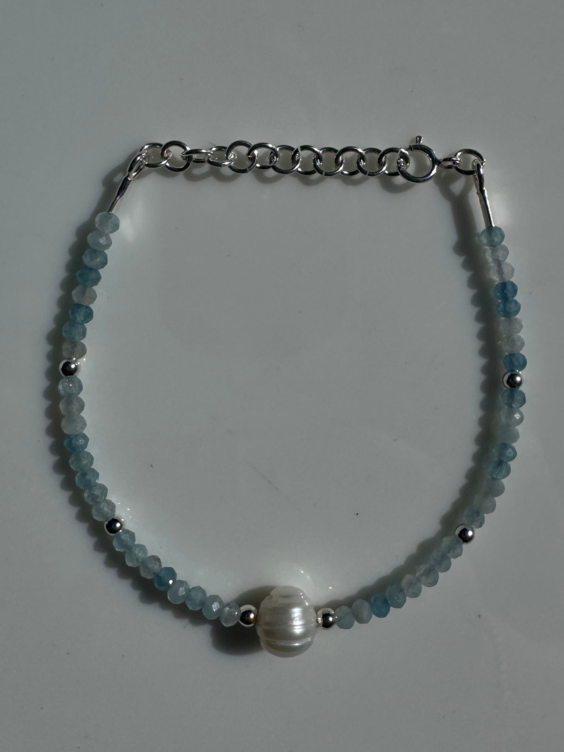Blue Pearl Bracelet