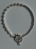 Silver and Pearl Bracelet