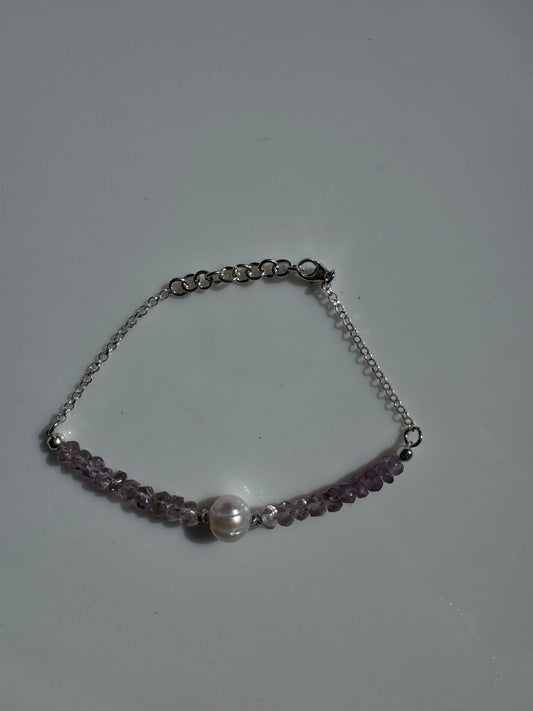 Purple Pearl Bracelet