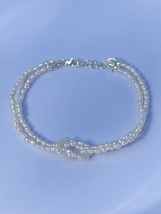 Knotted Pearl Bracelet