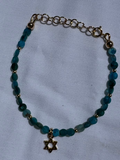 Blue Star of David Bracelet