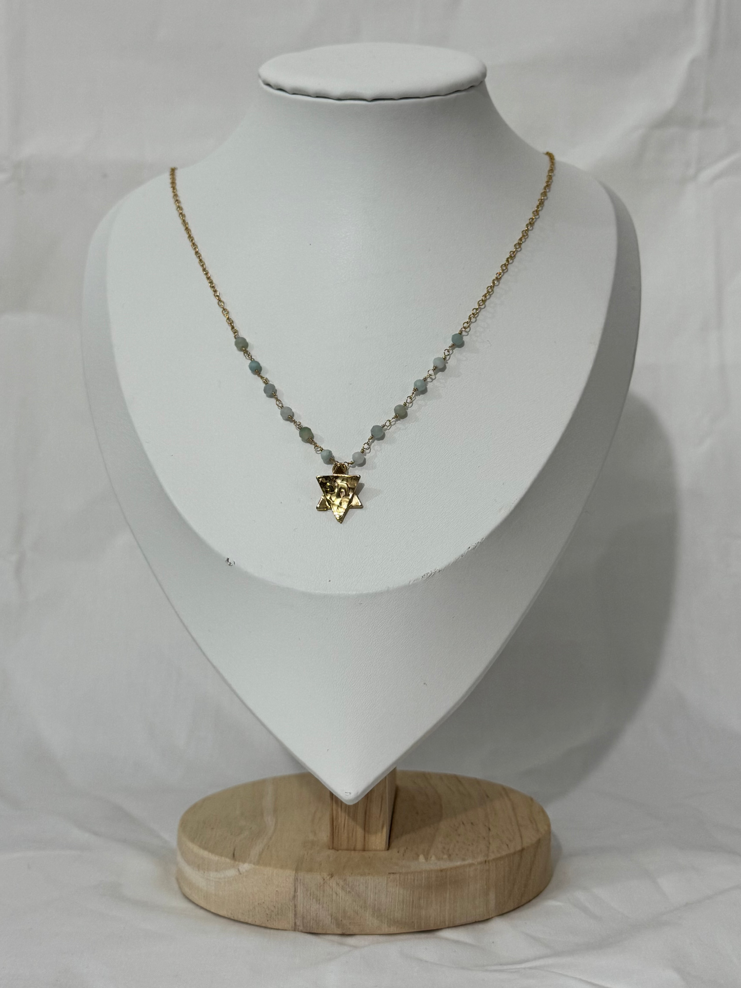 Azure Jewish Star Necklace