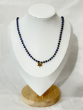 Dark Blue Jewish Star Necklace