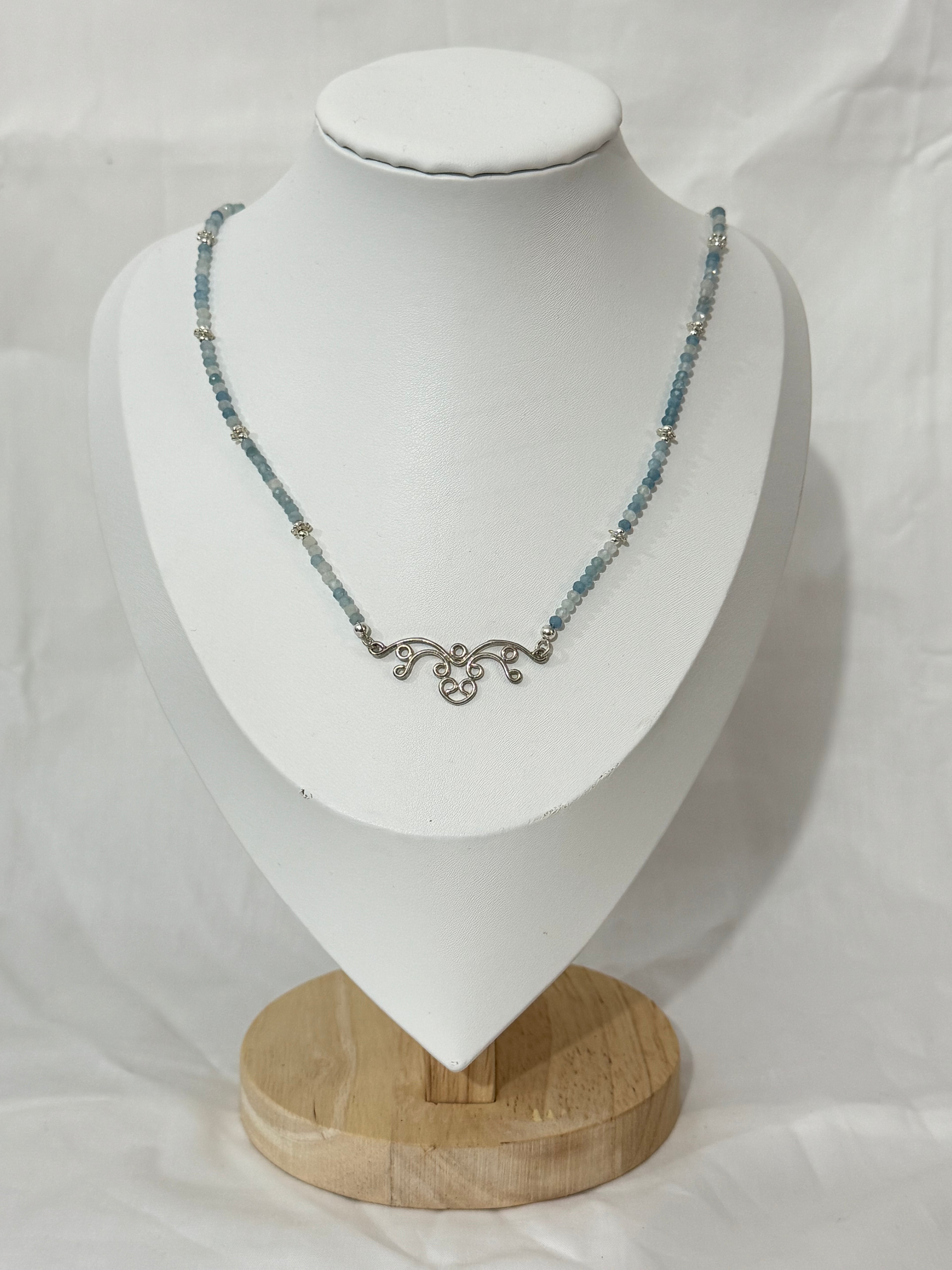 Blue Swirl Necklace