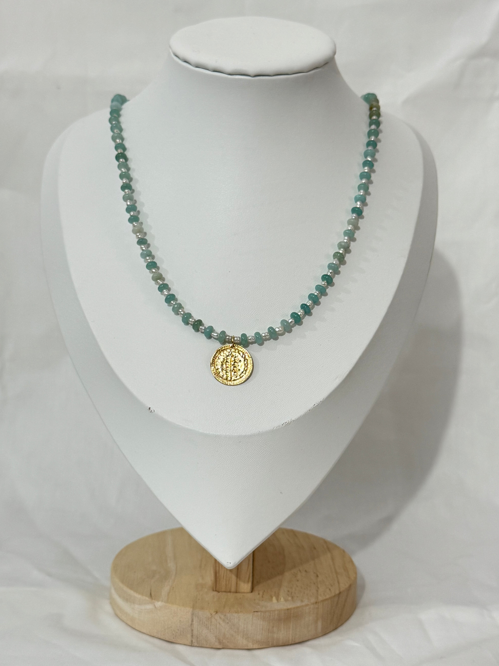 Verdant Pearl Amulet Necklace