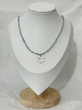 Blue Jewish Star Necklace