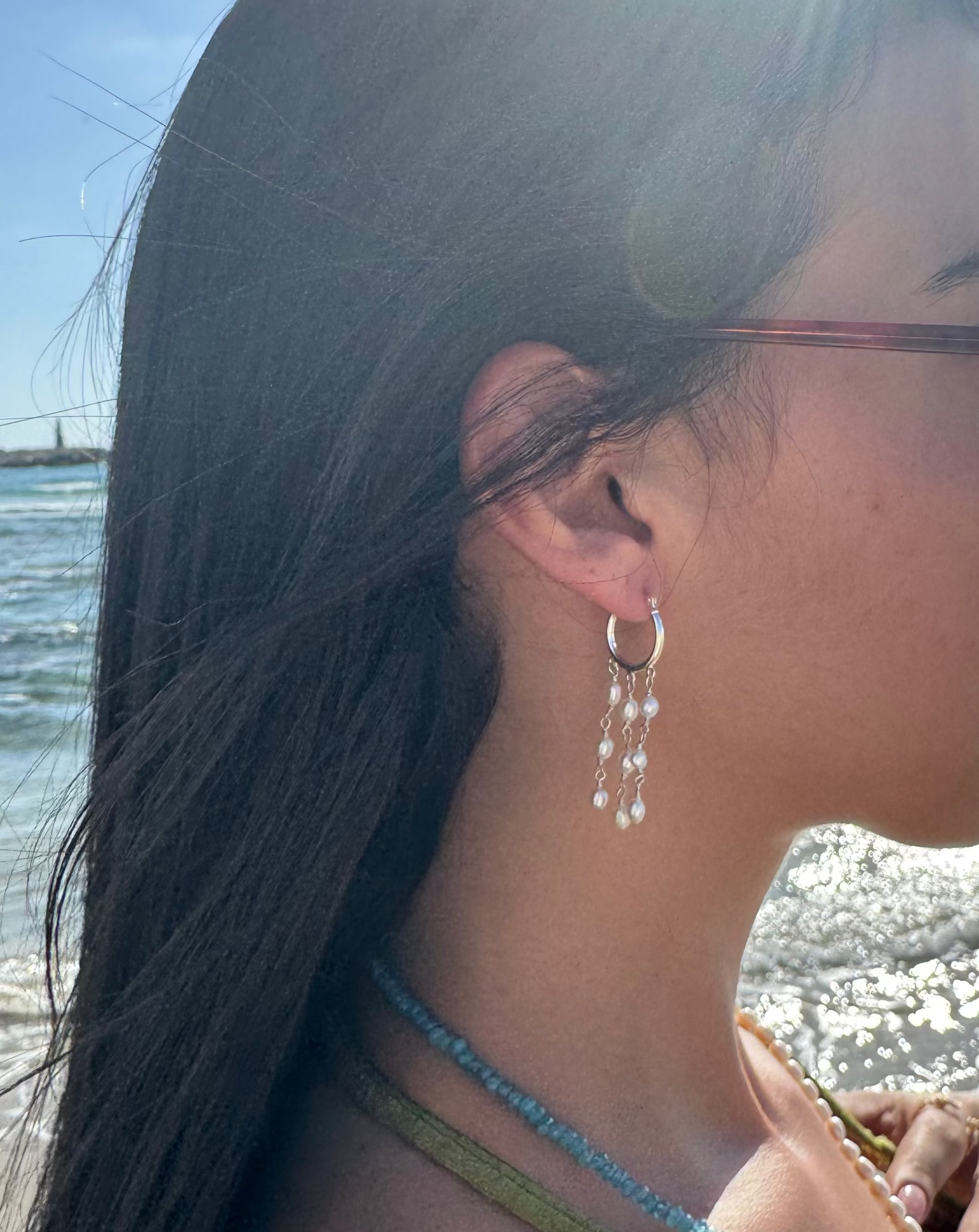 Pearl Waterfall Earrings
