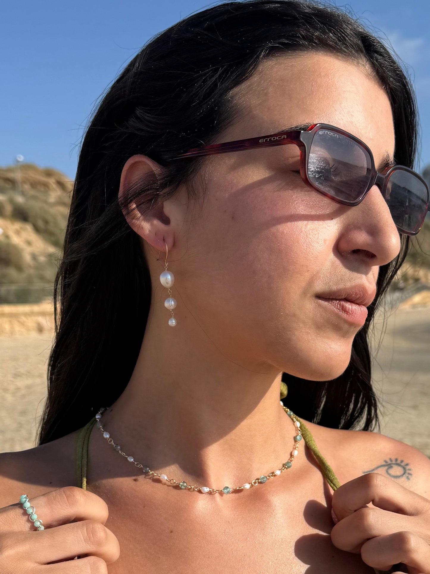 Triple Drip Pearl Earrings
