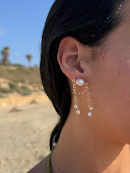 Pearl Cascade Earrings