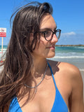 Blue Map of Israel Necklace