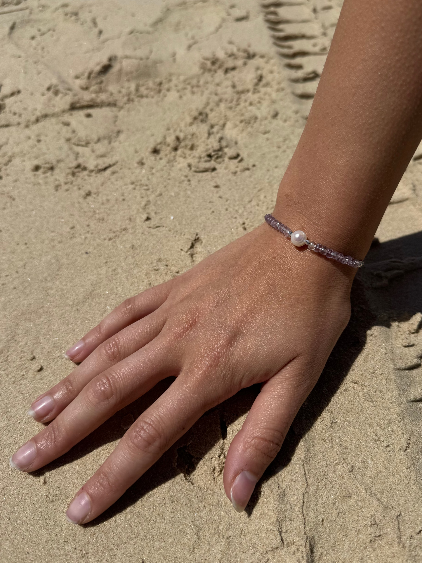 Purple Pearl Bracelet
