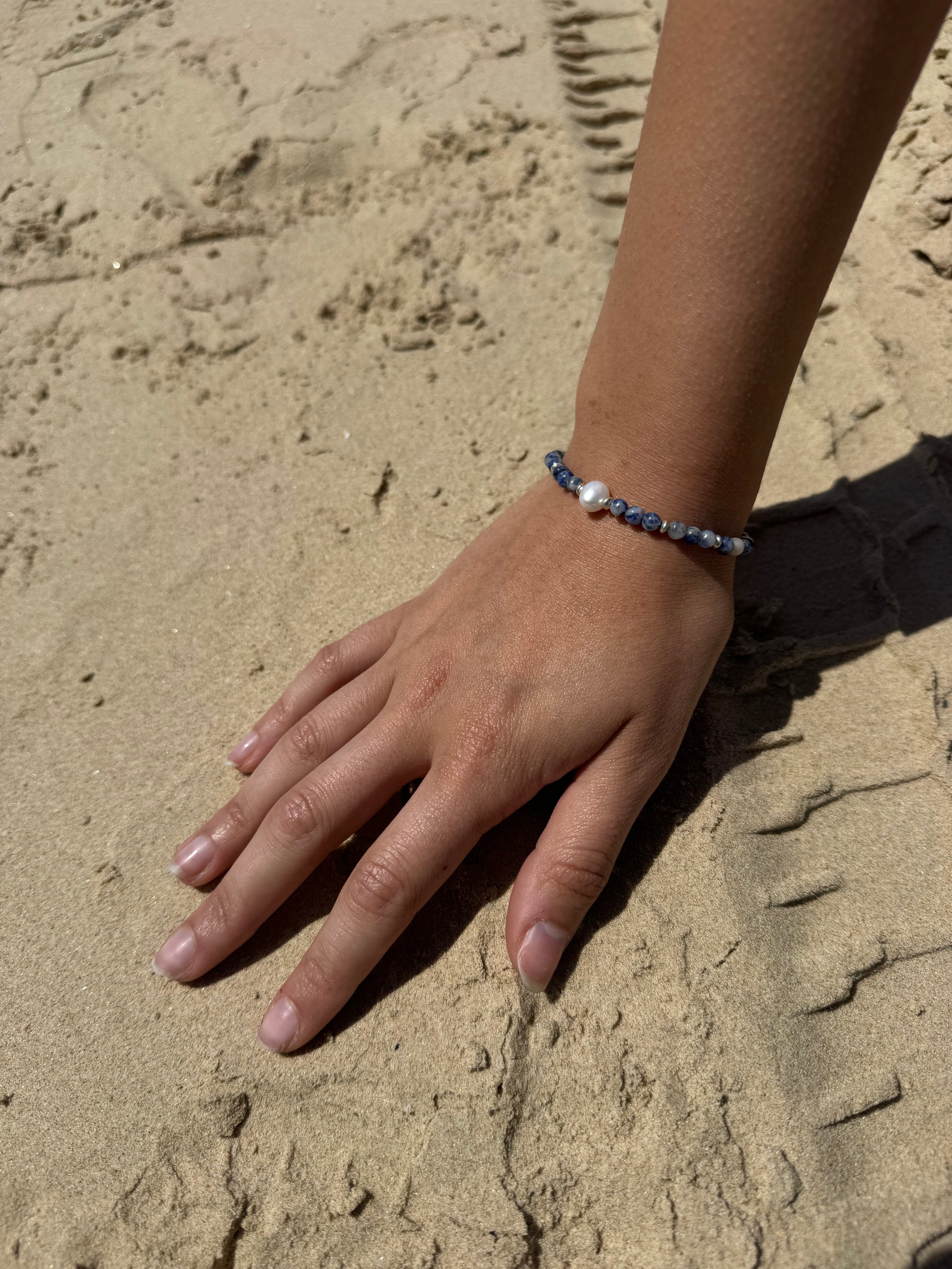 Blue Pearl Bracelet